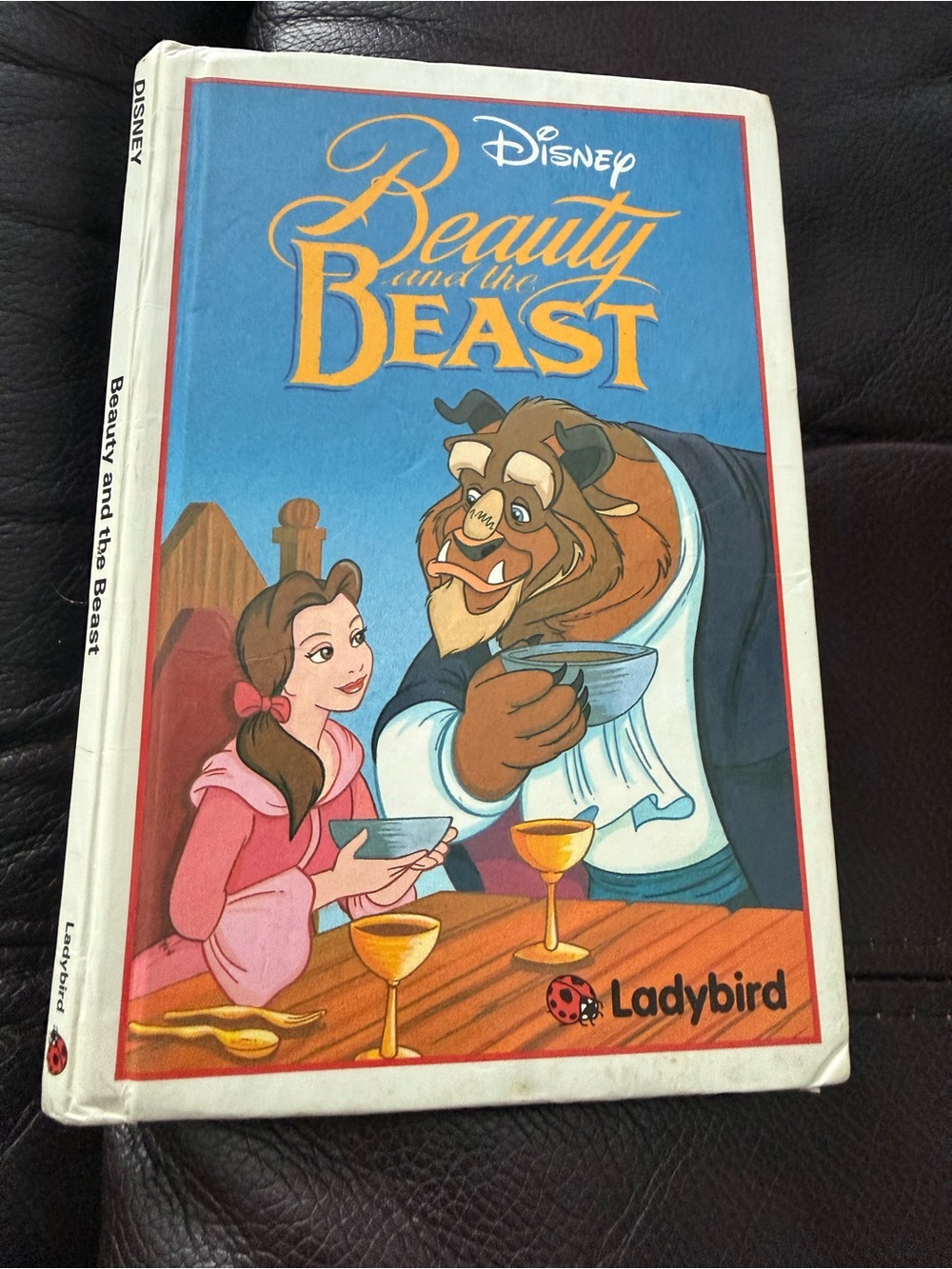 Vintage 1992 Disney Beauty and the Beast Storybook - Blue, Pink, Gold